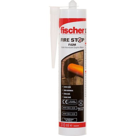 Mastic graphite intumescent FIGM, pour la réalisation de joints coupe-feu horizontaux et verticaux - Fischer (1/3)