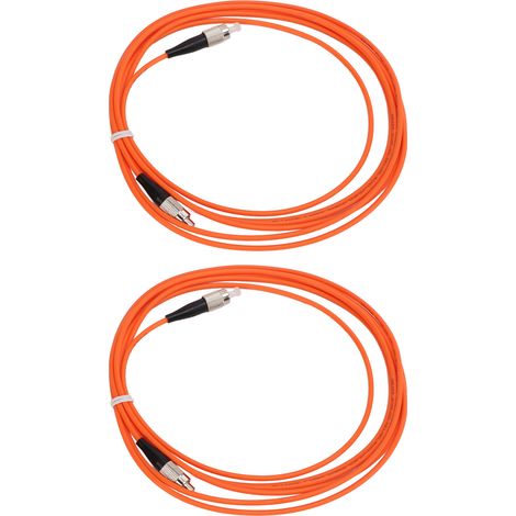 Lot de 2 câbles à fibre optique à faible perte d'insertion, fiables, durables et pratiques, pour équipements de transmission de liaison. (1/5)