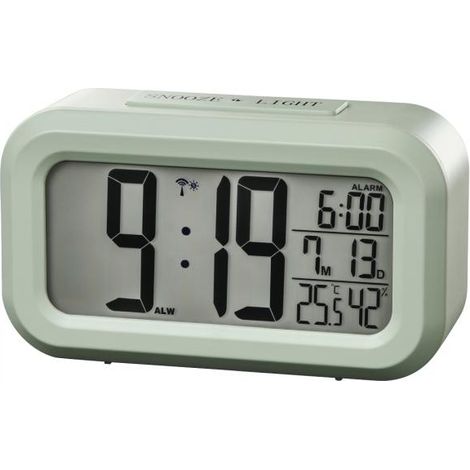 Hama Orologio sveglia da viaggio RC-660, termometro, igrometro, verde (1/4)