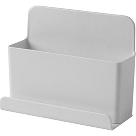 Boîte de Rangement à Télécommande Auto-adhésive Support de Télécommande Auto Adhésif Boîte de Rangement Murale en ABS Support Mural pour Climatisation TV pour Smartphone, Peigne, Pinceau de Maq (1/4)