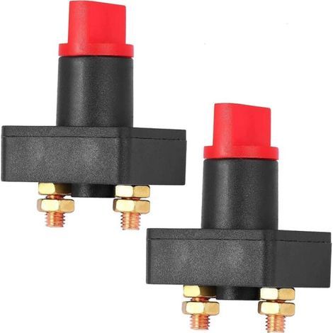 Gebildet 2pcs Battery Switch for Car Van Truck Boat Battery Power Disconnect, 300A Rotary Isolator Cut-Off Switch (1/5)
