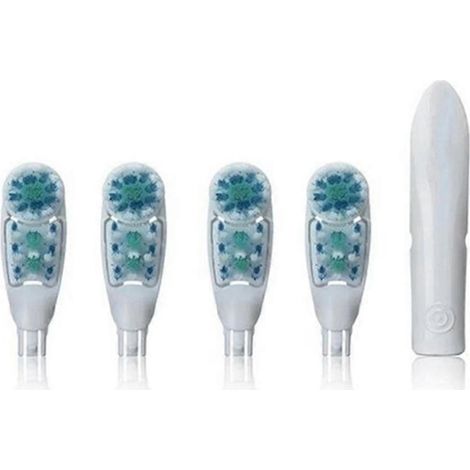 4 têtes de brosse de rechange Sensitive Dual Clean pour brosse à dents électrique rotative 3733 4732 4734 (1/4)