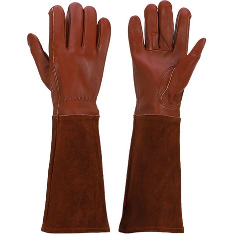 Dornenresistente Gartenhandschuhe für Damen und Herren mit langem Stulpen