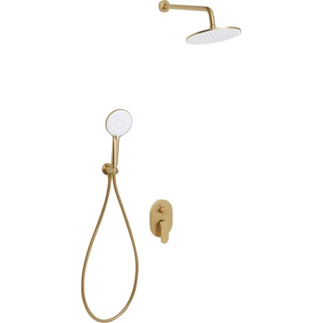 Einbau-Duschset mit Regendusche TINGUIRIRICA Gold