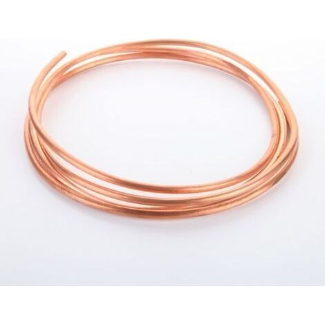 Tuyau de Cuivre Mou de Fil de Cuivre de 2M pour la Tuyauterie de Réfrigération OD 3mm x ID 2mm (1/5)