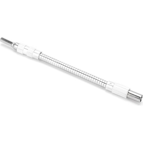 Tige métallique flexible multifonctionnelle de 200 mm, compatible avec tous les types d'embouts de perceuse et de visseuse sans fil. (1/5)