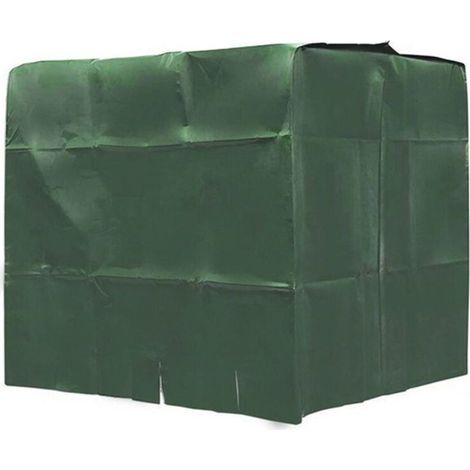 Housse De Protection Ibc 600 Litres Tissu Oxford 210d Antipoussière Imperméable 120x80x100cm Vert (1/4)