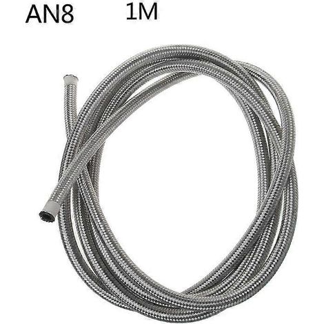 Universal-Kraftstoffschlauch AN4 AN6 AN8 AN10, Kraftstoffleitung, Nylon-Stahl-Geflechtschlauch - AN8