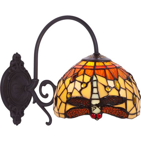 Wandleuchte mit Armdurchmesser 20 cm, Serie Belle Amber