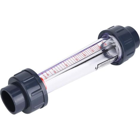 Medidor de flujo de líquido de tubo de plástico LZS-25 (D), medidor de flujo de agua de alta precisión, rango 60-600L / H, herramienta de medición de líquido de plástico ABS (1/4)