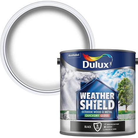 Dulux Weathershield Quick Dry Gloss - 2.5L - Black