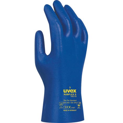 Chemikalien-Schutzhandschuh Rubiflex 27 . Gr. 8 VPE: 10 (1/2)