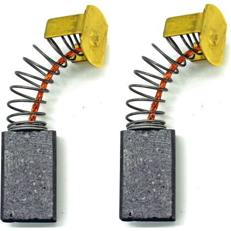 Paire de balais de charbon 6,3 x 12,5 x 22 mm (RC-131) pour ponceuse 200-6 ou 200-8, scie à onglet M79, meuleuse d'angle TP190 (1/4)