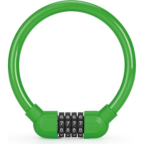 Candado de código de cuatro dígitos para bicicleta antirrobo portátil para bicicleta, scooter eléctrico, remolque de bicicleta