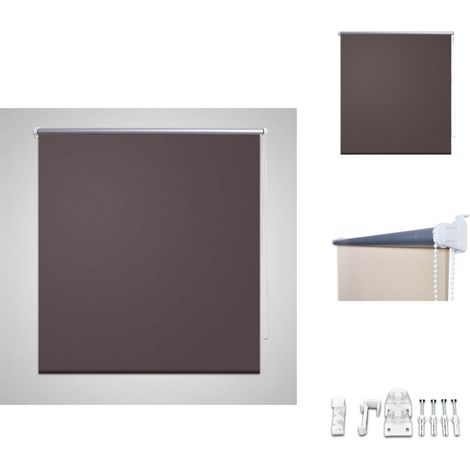 Verdunkelungsrollo 140 x 175 cm coffee - Fensterrollo - Verdunkelungsrollo - Raffrollo - Rollo Braun - Rollo Mit Kettenantrieb (1/4)