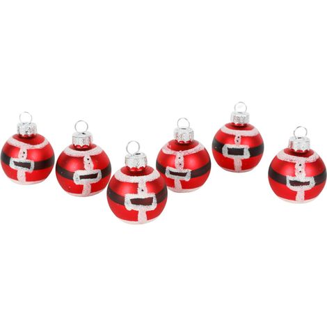 6x Glas-Tischkartenhalter Santa Weihnachtsdeko Platzkartenhalter Namensschild