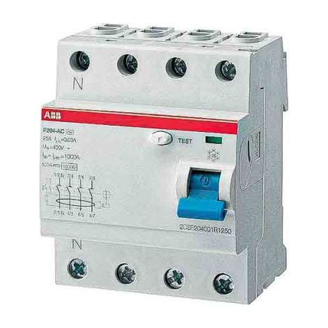 ABB – Disjoncteur différentiel magnéto-thermique 40A 4P – Tension 230/400V – Courbe instantanée 30mA – Bloc différentiel pour installations électriques (1/5)
