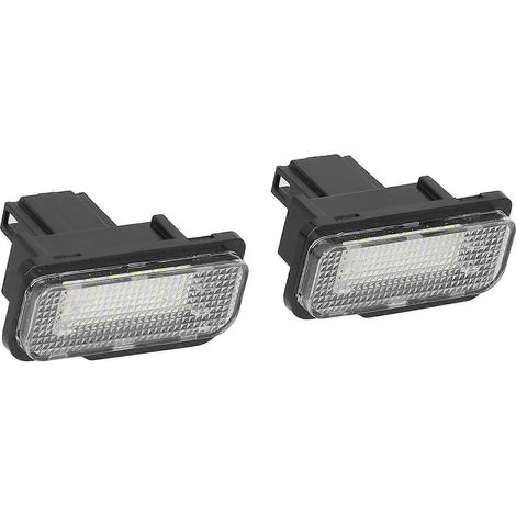Paire de feux de plaque d'immatriculation à LED 12 V compatibles avec Mercedes-Benz Classe C W203 Break 5 portes/C2