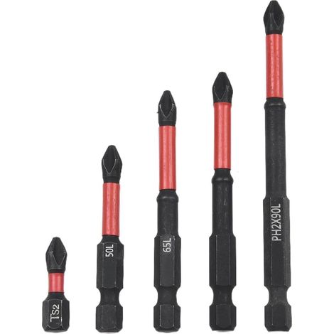 Embouts PH 90mm 5 embouts, pour visseuse à choc et atelier (1/5)