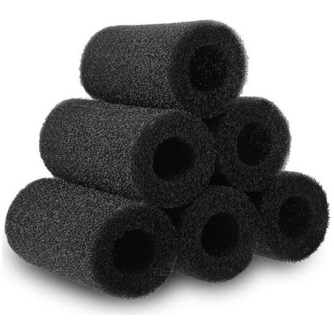 Lot de 6 éponges filtrantes pour aquarium - Éponge de pré-filtre - Accessoire de filtre d'aquarium - Empêche l'inhalation accidentelle de petits poissons et crevettes (75 x 40 mm) (1/4)
