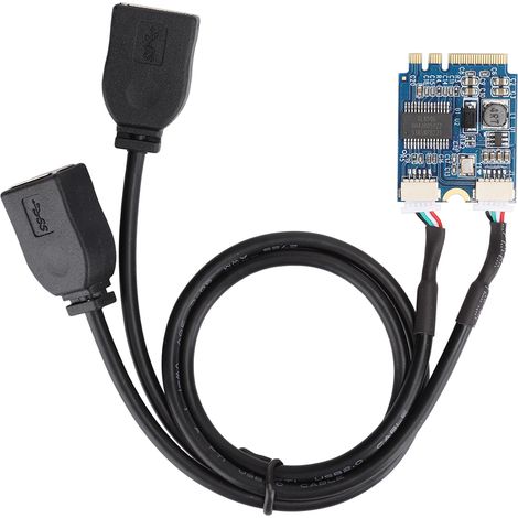Kabeladapter für M.2 NGFF-Erweiterungskarte auf USB KEY AE auf dualen USB 2.0-Anschluss (1/5)