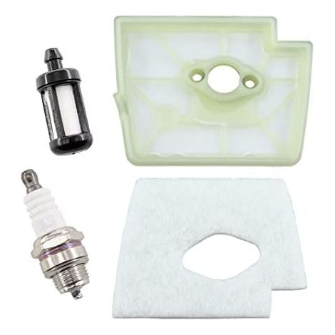 VURAHOME - Filtre à air préfiltre avec filtre à essence Bougie dallumage pour débroussailleuse Stihl FS160 FS180 FS220 FS280 4119 120 1600 (1/5)