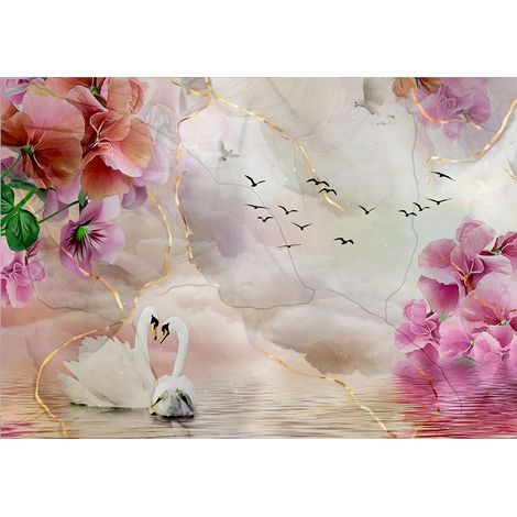 Papier peint panoramique - Fleurs - 130 cm x 91 cm (1/2)