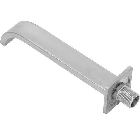 Robinet mural DN15 mâle brossé, sans contact, en acier inoxydable, pour salle de bain. (1/5)