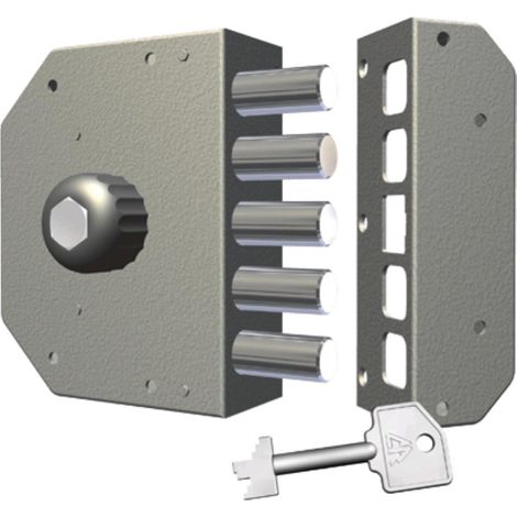 Serratura Legno Applicare 3000 Cr C.Pompa M4+Pomolo E.Mm 60 Sx - 1 Pz