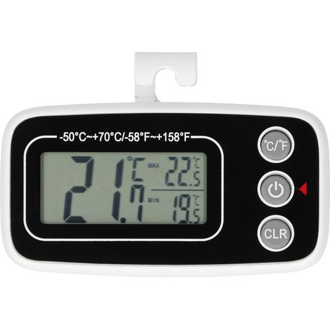 Mini thermomètre réfrigérateur étanche ménager avec fonction mémoire de température (1/5)