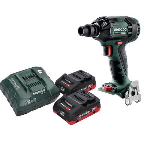 Metabo SSW 18 LTX 300 BL Akku Schlagschrauber 18 V 300 Nm 1/2" Brushless + 2x LiHD Akku 4,0 Ah + Ladegerät