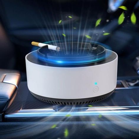 Cendrier électronique 2 en 1 – Purificateur air, anti-odeur – Aspirateur fumée – Intelligent (1/4)
