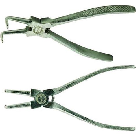 Pinze Vigor Crv P/Seeger Interni Piegate Mm. 180 Conf.6Pz