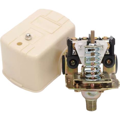 Water pump pressure control switch with adjustable spring rod, self-priming water injection (1/4)