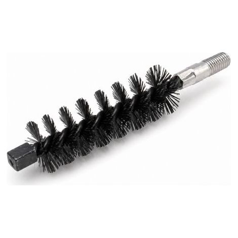 brosse ramonage pour nettoyage tuyaux et chaudie'res en fil acier trempe' 13 cm avec raccord male 12ma
