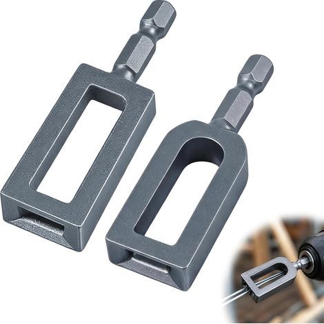 Jeu de 2 Twister de Fil de Forage, Torsadeur Électrique à Tige Hexagonale 6,35 mm pour Clôture Ferraillage et Construction (1/5)