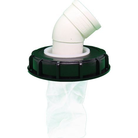 45° Filtre à Couvercle IBC, Filtre à Eau de Pluie en Nylon 163 mm, Lavable avec Couvercle pour réservoir d'eau de Pluie IBC DN 150 (1/5)
