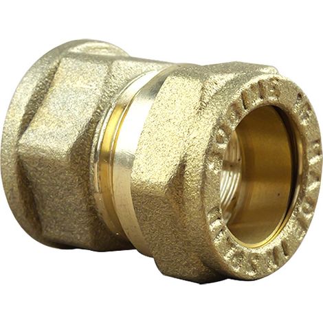 Raccord bicône droit Femelle 1/2" (15/21)-Cuivre 16