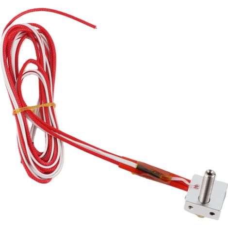 Kit de remplacement tête d'impression 0,4 mm buse M6 30 mm gorge extrudeur 12 V 40 W chauffage thermistance NTC 3950 bloc aluminium pour imprimante 3D Anet A2 A8 RepRap i3 (1/3)