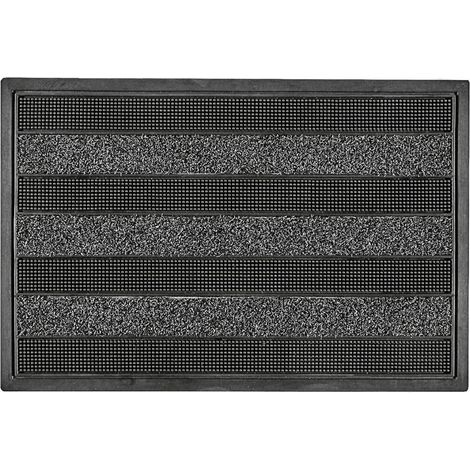 Fußmatte anthrazit Gummi / Polypropylen L600xB400xS10mm (1/2)