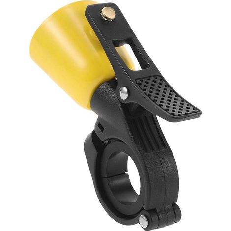 Sonnettes de vélo de style rétro, lot de 4, mini sonnettes en laiton durables, adaptées au VTT et aux balades en extérieur, jaunes. (1/5)