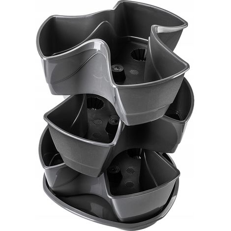 Vaso da fiori KADAX, vaso da fiori a tripla cascata, supporto per fiori (1/5)