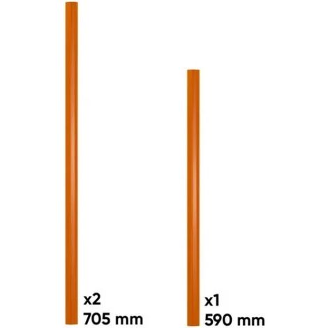JBM 18021 Set di maniglie per serie 525 - Arancione