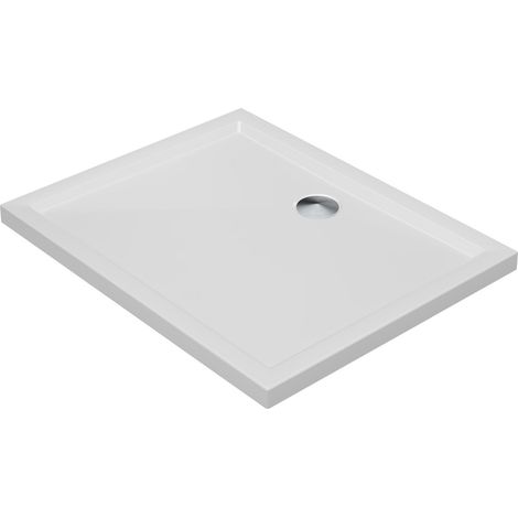 Signature Boundary Rectangular Stone Resin Shower Tray 1100mm x 800mm (inc Waste)