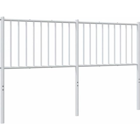 Tête de lit de remplacement métal blanc 160 cm (1/5)