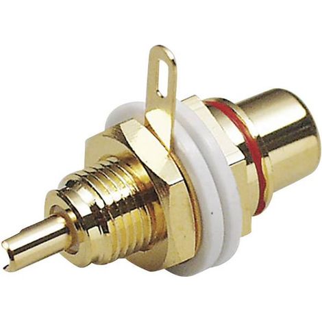 BKL Electronic 0101142 Connettore RCA Presa Numero Poli (num): 2 Rosso 1 pz.