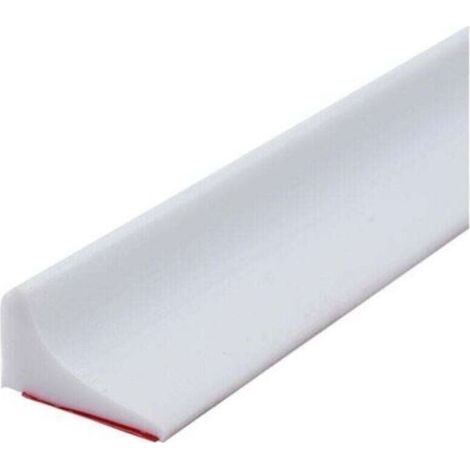 Barrière de douche en silicone élastique – Imperméable et anti-moisissure – Installation adhésive – Dimensions adaptables 1-10mm (1/4)