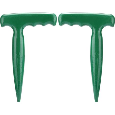 2 pièces Outil de Jardin à Main Plante Fleur Distributeur de graines Dibber Widger Plantation perforateur Trou Outil pour Le Jardinage en Serre - planteuse piqueur perforatrice Ergonomique (1/5)
