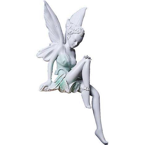 sitting Fairy Garden Statue, Tudor And Turek Sitting Fairy Statue, Magical Sitting Fairy Garden, Resin Magical Sitting Fairy Garden Ornament, For (1/5)