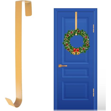 38Cm Metal Wreath Hanger Gold (1/5)